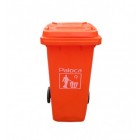 thùng rác 120 lít màu cam