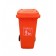thùng rác 120 lít màu cam