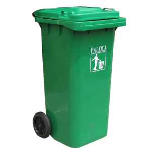 Thùng rác nhựa HDPE 80L xanh lá