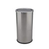 Thùng rác inox tròn có gạt tàn Ø25