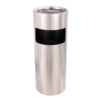 Thùng rác inox tròn có gạt tàn Ø35