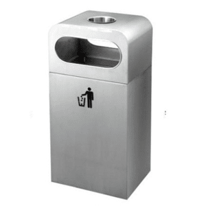 Thùng rác inox xước có gạt tàn