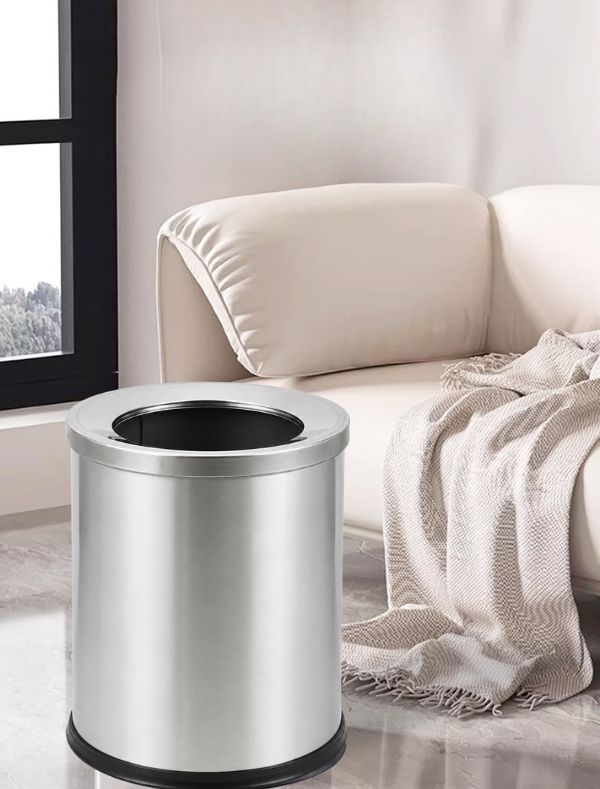 Thùng rác inox không nắp